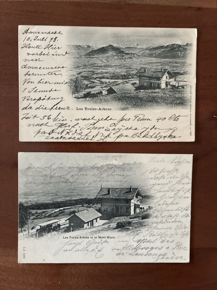 Cartoline postali: 10 Ansichtskarten Schweiz diverse von Bahnen 5 – Usato da Oftringen venduto da Cla.vD.74 2