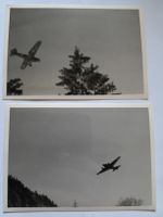 2 photos aviation avion Flugzeug - armée suisse ? 