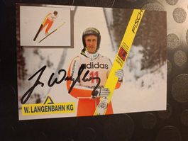 Jens Weißflog - Olympia Gold - Handsigniert alte Karte