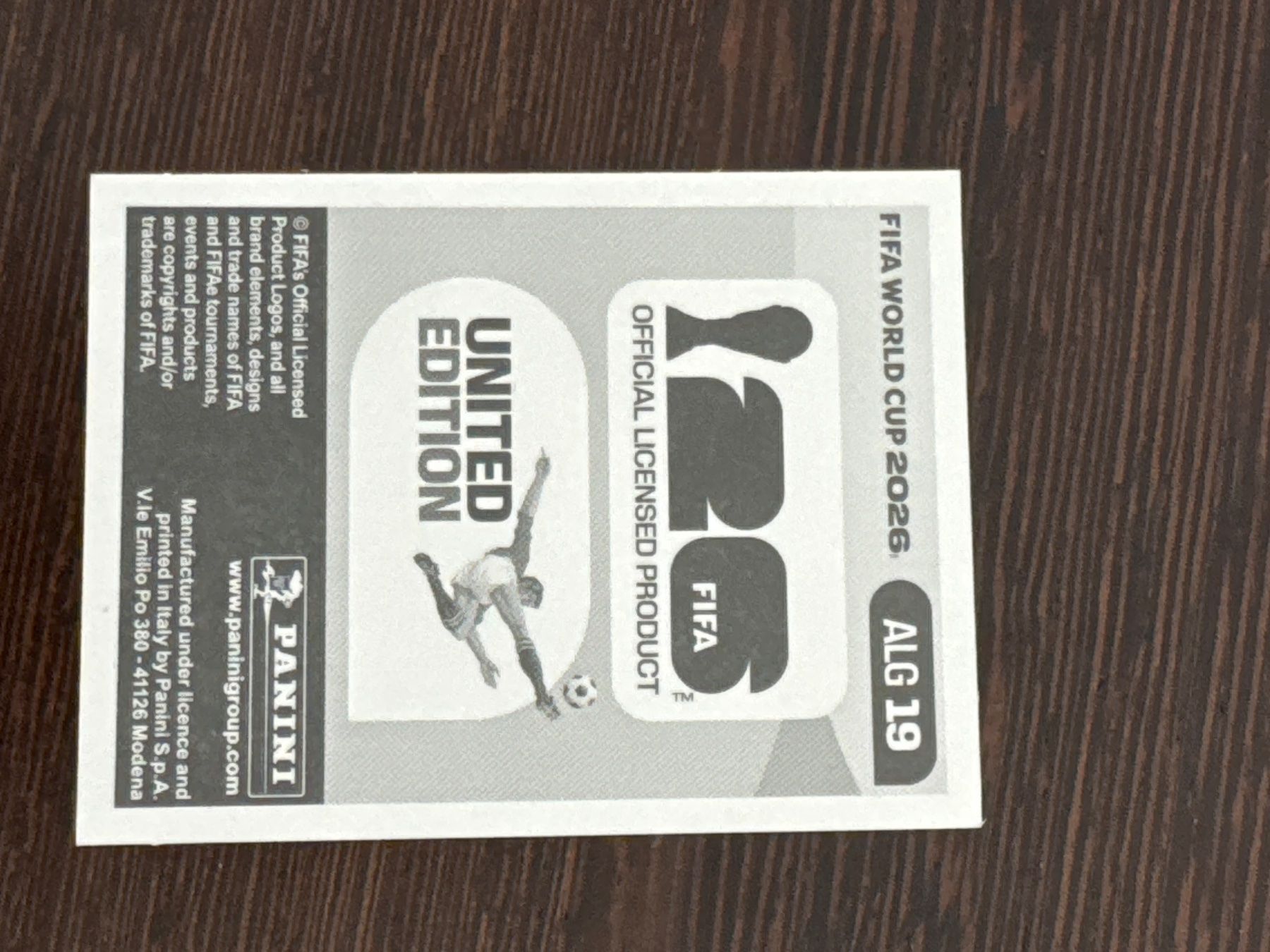 Panini Sammelbilder & Trading cards: Panini FIFA WM 2026 ALG 19 – Neu (gemäss Beschreibung) aus Zofingen von Tho66