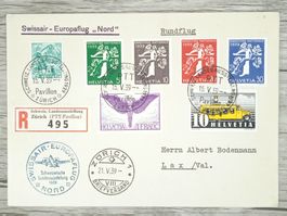 TR15 Enveloppe + Timbre Suisse 1939