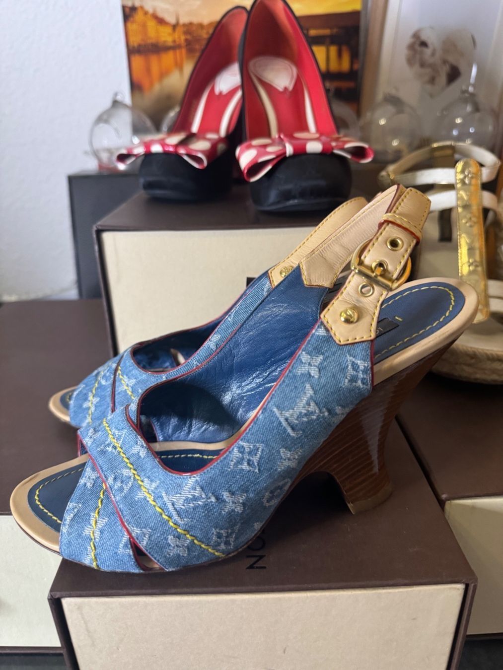 Louis Vuitton Scarpe da donna: LOUIS VUITTON ESCARPINS SLING SANDALS – Usato da Les Geneveys-sur-Coffrane venduto da LVMM 1