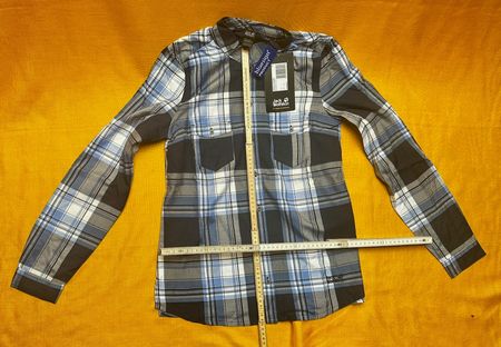 Jack Wolfskin Kariertes Hemd, Gr. M, Women, neu