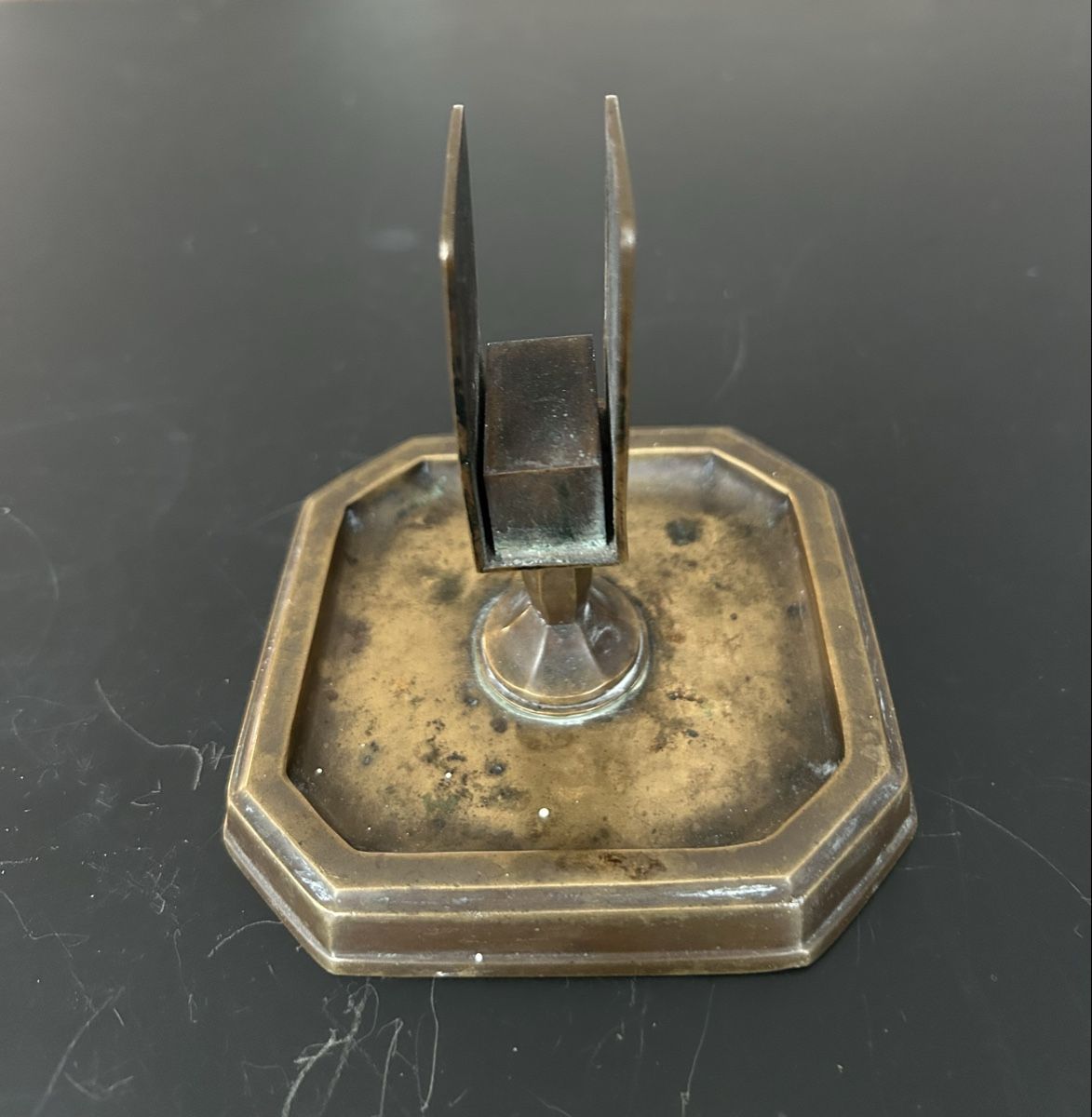 Portacenere: Alter Achteckiger Aschenbecher mit Streichholzhalter Messing – Usato da Zumikon venduto da tuna007 2