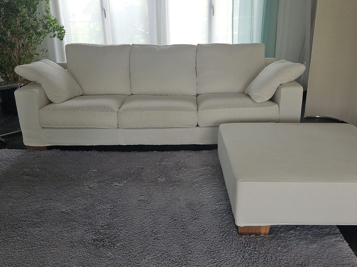 Divani: Offwhite, Flexform Sofa Status mit Hocker, Antonio Citterio – Usato da Embrach venduto da bea_8424 6