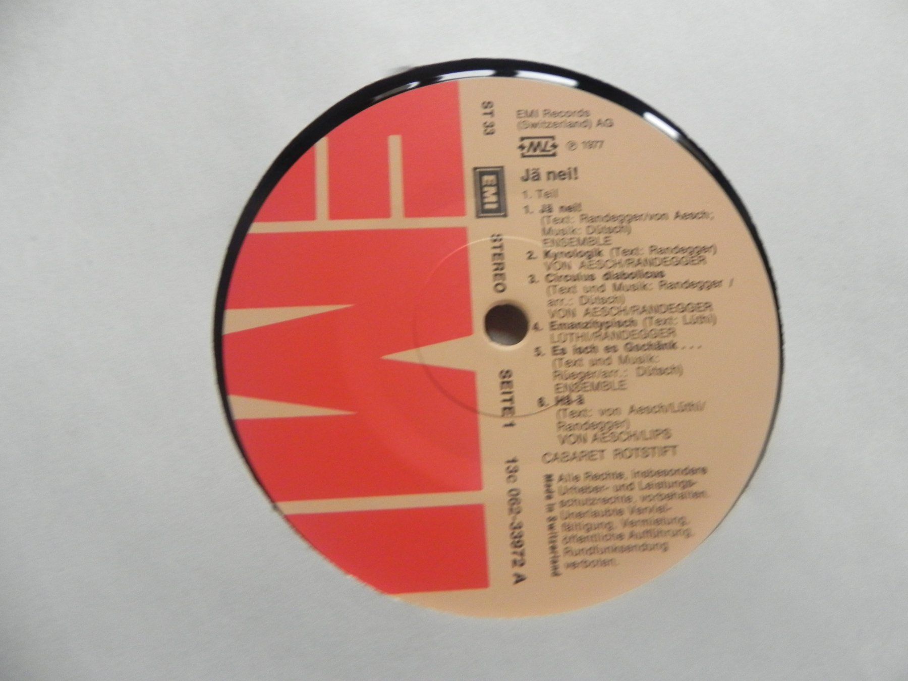 Schallplatten: LP Schweiz Cabarte Rotstift Schweizer Humor 1977 – Gebraucht aus Siebnen von krimsie 4