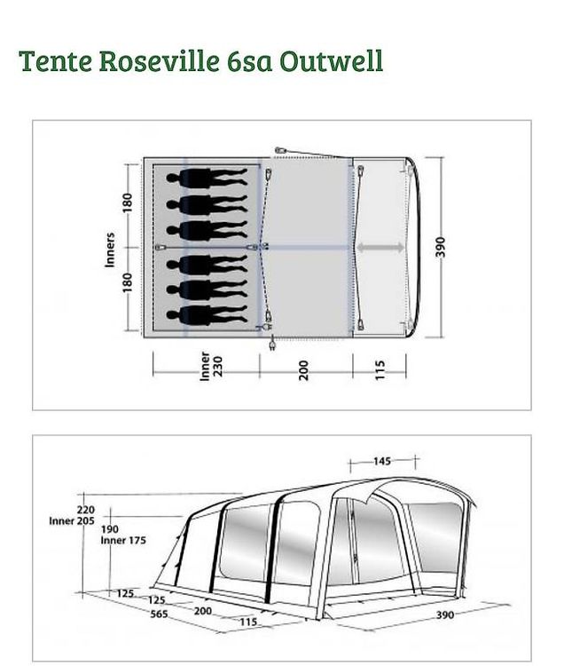 Zelte: Tente Outwell 6pax – Gebraucht aus Aigle von Alextav 1