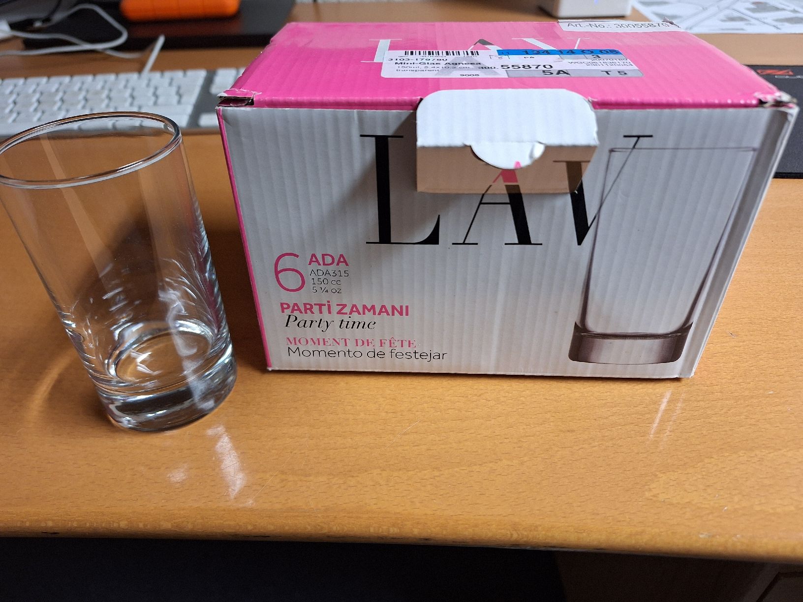 Gläser: Mini-Glas Agnesa, 150ml, transparent, teils 1x gebraucht – Neu und originalverpackt aus Altendorf von c.lacher