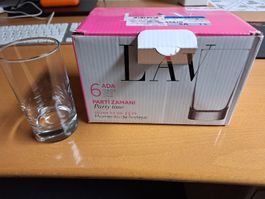 Mini-Glas Agnesa, 150ml, transparent, teils 1x gebraucht