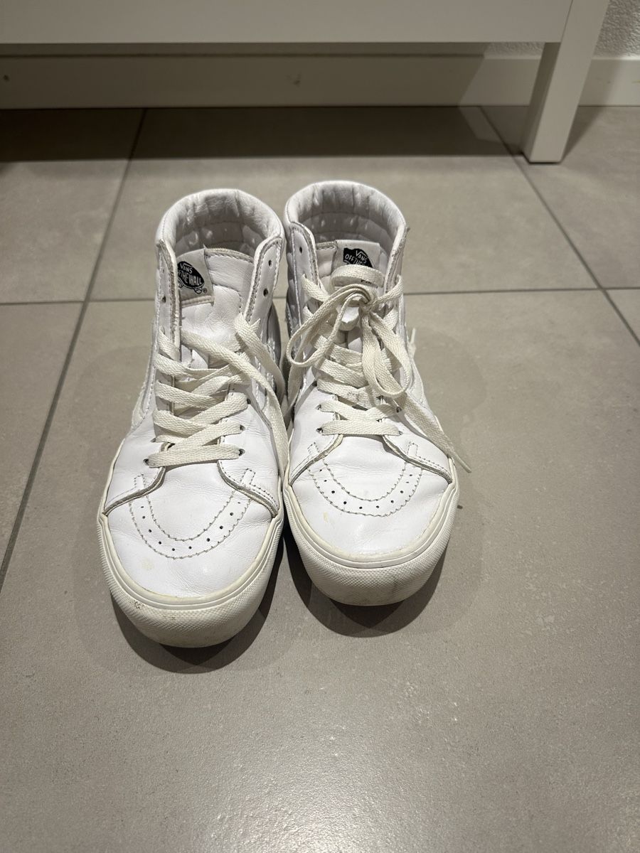 Vans Scarpe da uomo: Vans montantes en cuir blanc! – Usato da Bulle venduto da Miriammf_6 2