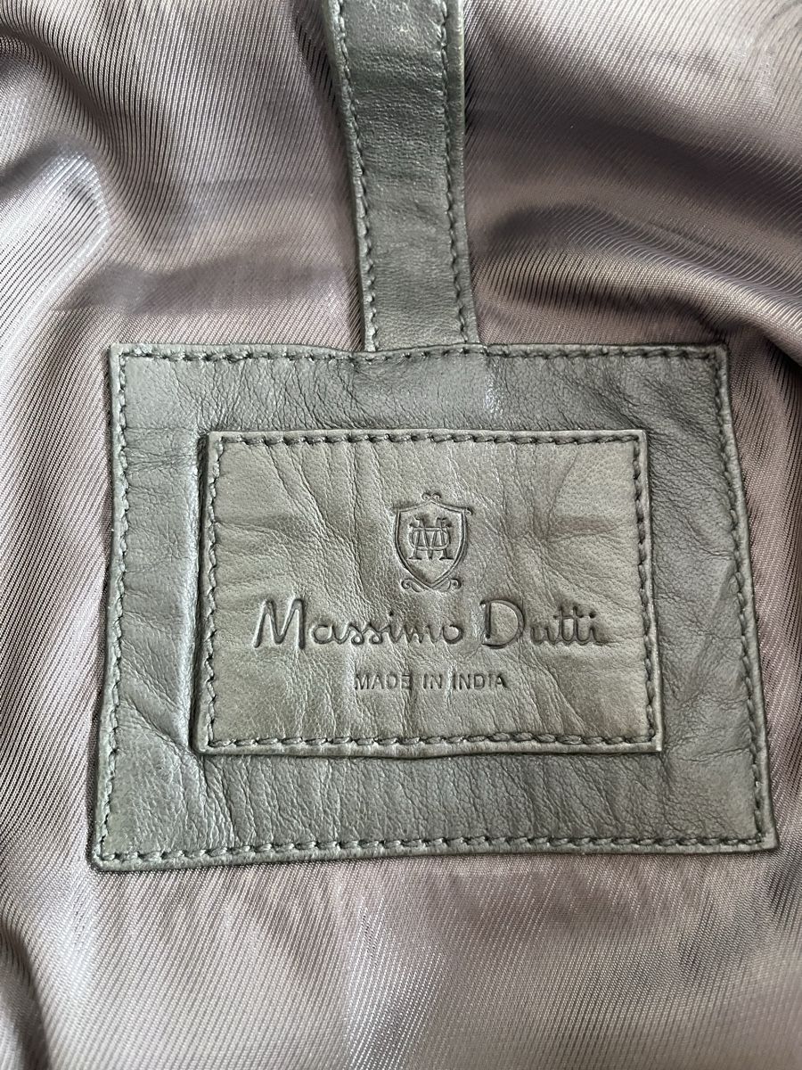 Massimo Dutti Giacche: Massimo Dutti Lederjacke, grün, Gr. M, Herren – Usato da Zug venduto da Nickwalks999 5