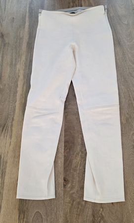 Lederhose Lorena Antoniazzi Lammleder weiss Grösse 44