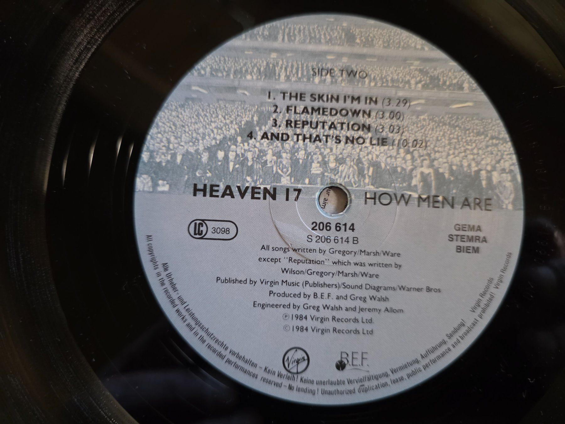 Dischi in vinile: LP: Heaven 17 - How Men Are - – Usato da Walterswil BE venduto da Lonitti 5