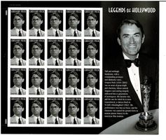 Gregory Peck 1 KB selbstklebend neu