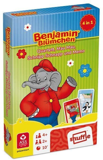 Giochi: Benjamin Blümchen – Quartett 4 in – Nuovo e nell'imballaggio originale da Winterthur venduto da mathis-spielsteine