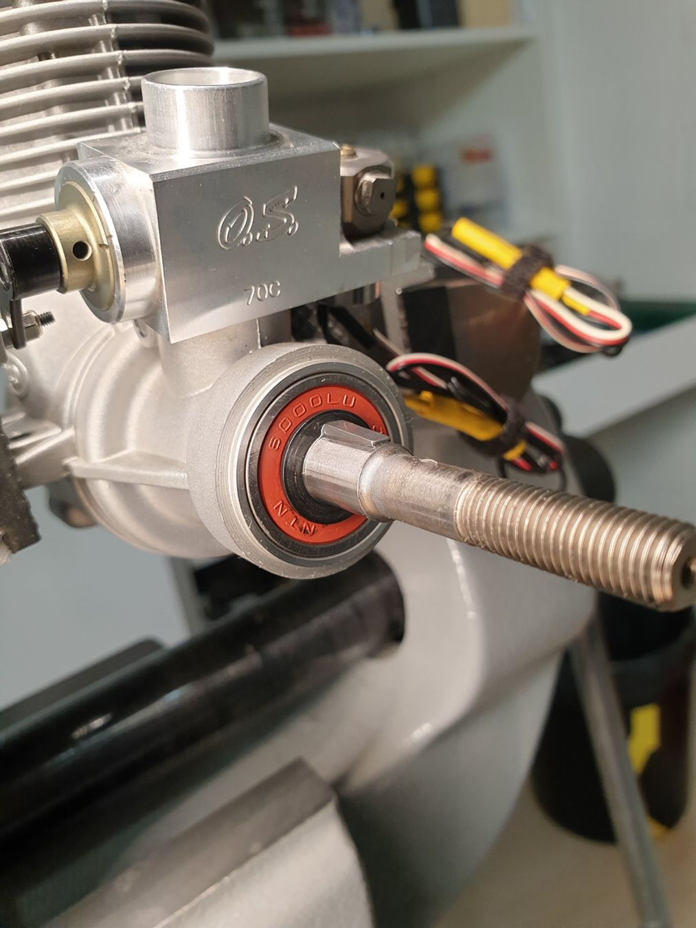 Motoren: OS max 140RX FI mit elektronischer Einspritzung – Gebraucht aus Ohmstal von p-51d 7