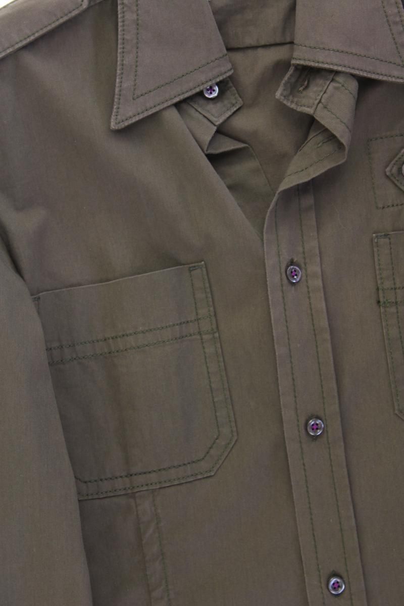 Camicie: Dsquared2 Langarmhemd Gr. M olivgrün – Usato da Neustadt an der Waldnaab venduto da SecondLifeFashion 1