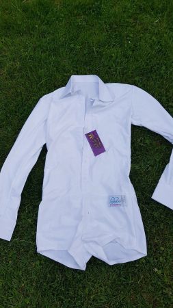 Weiss Tanz Hemd NEU chemise NEUVE Danse