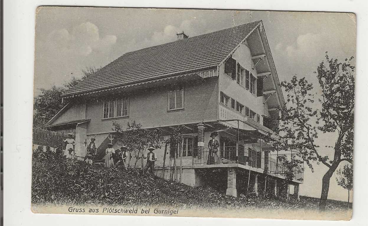 Cartoline postali: Plötschweid-Gurnigel, 1912 – Usato da Spiez venduto da Niesen20
