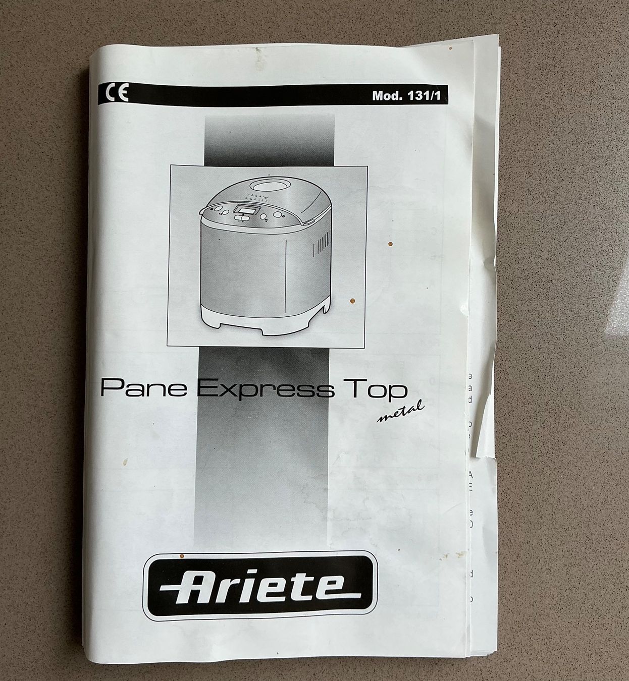 Elettrodomestici da cucina: Ariete, Pane Express Top - Mod. 131/1 – Difettoso da Forch venduto da rom_qqv2 6