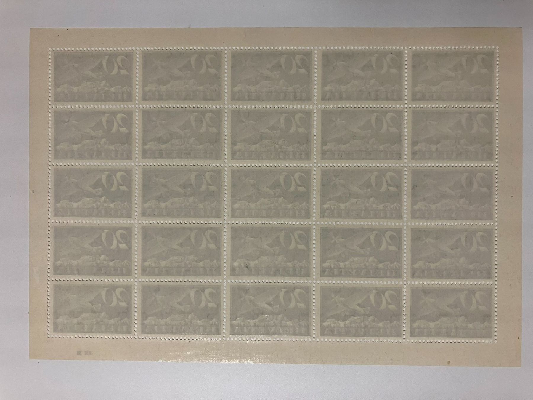 Tous les timbres: Flugpost 1940, Kat. 4z, Kleinbogen – D'occasion à Würenlos par Eulenpostuhu 1