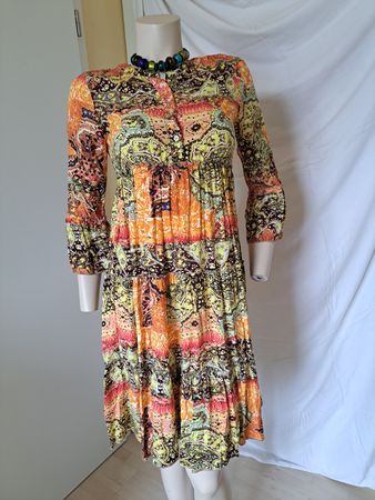 Neu Topo Kleid, Grösse 34/36, Viskose, Sommerkleid hippylok
