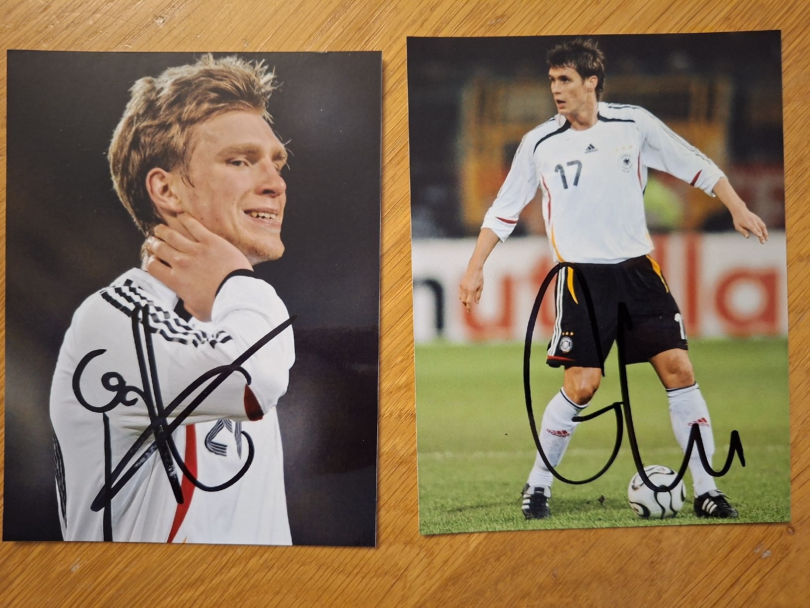 Autografi: Autogramme original DFB Deitschland 2x – Usato da Thun venduto da wuschu
