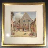 ⭐Bild Niklaus Stoecklin Lithografie Meierhof Riehen