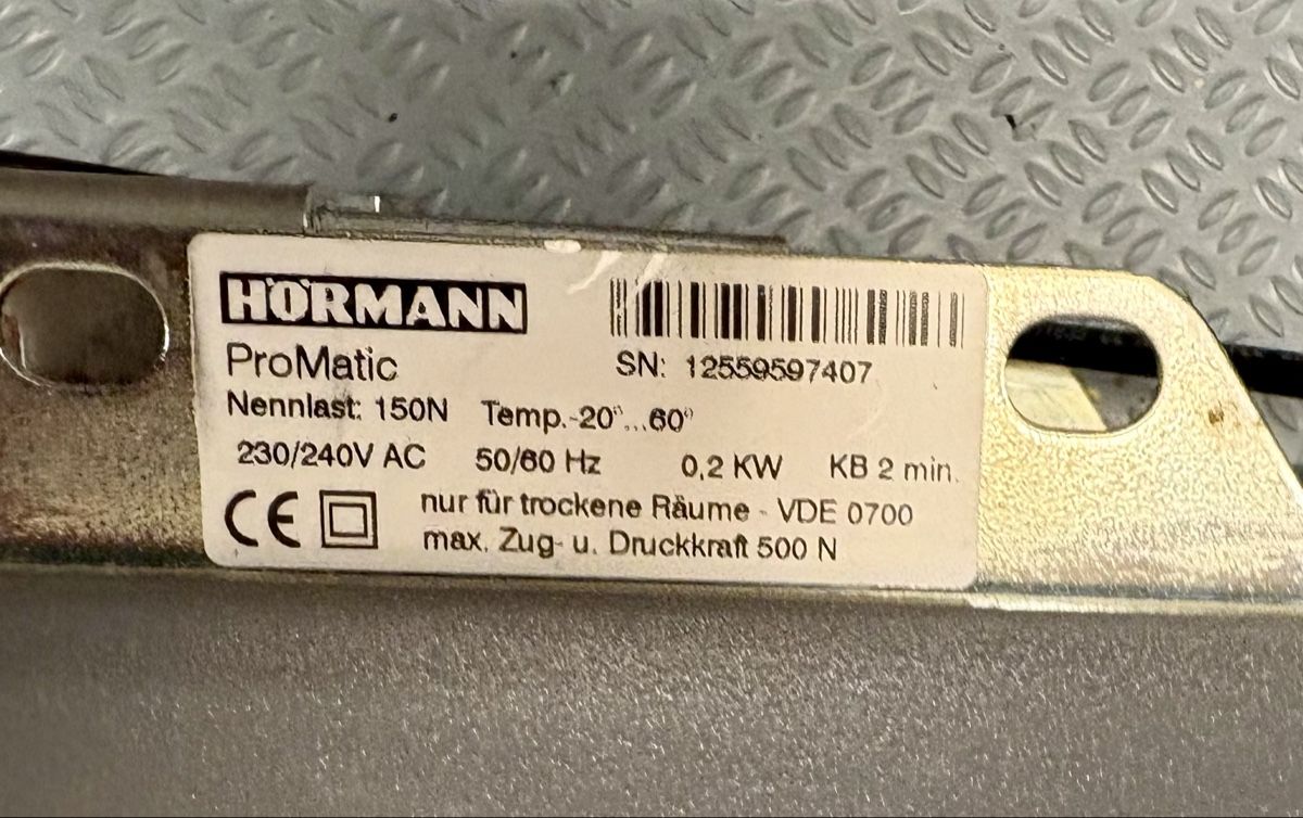 Hörmann Altro Materiale elettrico: HORMANN ProMatic Garagentoröffner 500N – Usato da Gelterkinden venduto da G-Power-Cars 8