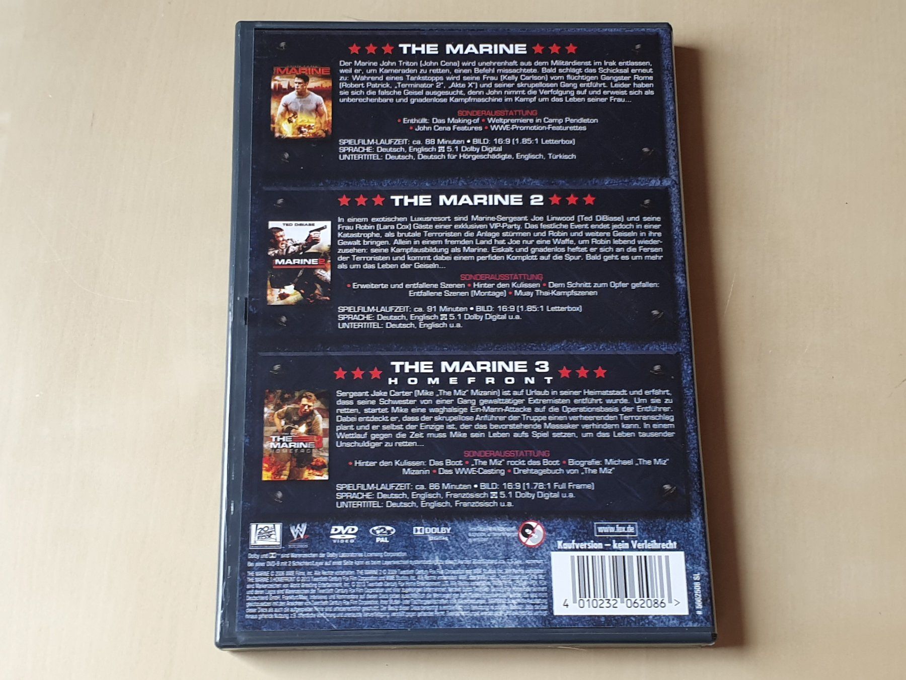 Tutti i DVDs: The Marine 1-3 Collection – Usato da Stansstad venduto da collectorsshop 1