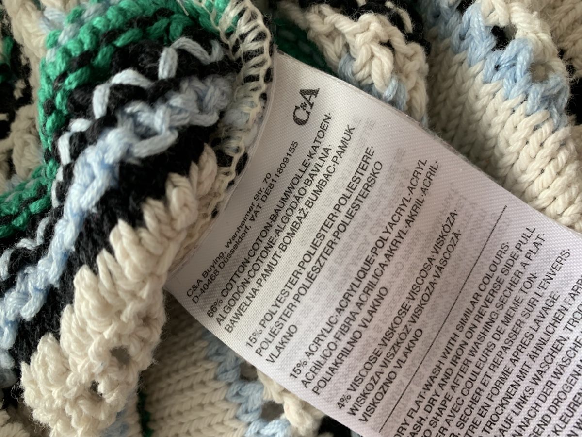 C&A Maglioni & Felpe: C&A Gestreifter Pullover Gr. L weiss grün blau Strickpullove – Nuovo (secondo la descrizione) da Mettmenstetten venduto da _4_YOU_ 5