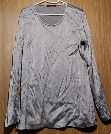 Haut chemisier Fabiana Filippi gris argenté taille L 