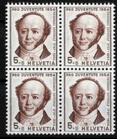 1954, J153** Doppelprägung im Viererblock (14475)