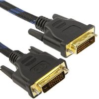 Nylongeflecht DVI-D Dual Link 24 + 1 Pin