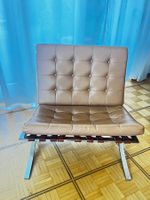 2 Stück - Barcelona Chair Replika – Leder