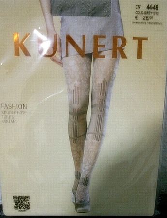 Kunert Fashion Strumpfhose 40 DEN Gr 44 - 46 Farbe Gold-Gray