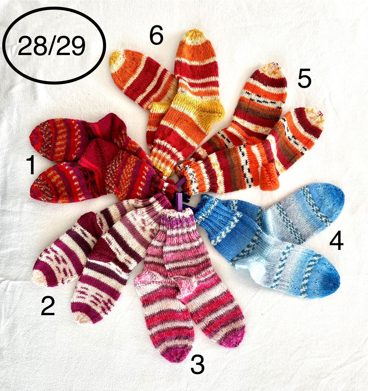 Calze per bambini: handgestrickte Wollsocken, 28/29 – Nuovo (secondo la descrizione) da Engelburg venduto da rautibus