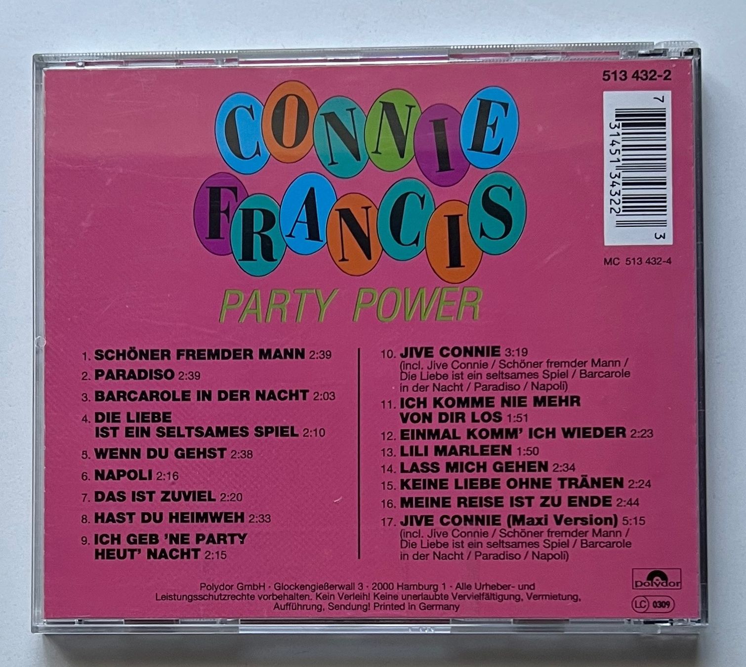 CD: Connie Francis / Party Power – Usato da Näfels venduto da rottabi 1