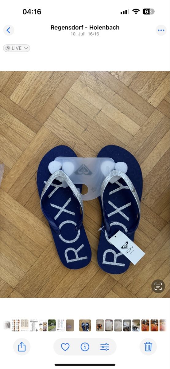Roxy Scarpe da donna: Flip flop Gr.37 – Nuovo e nell'imballaggio originale da Regensdorf venduto da cbr900rr46 1