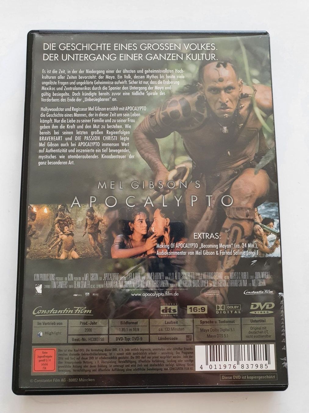 Tutti i DVDs: Mel Gibsons Apocalypto – Usato da Oberdorf BL venduto da BaldenEagle 1