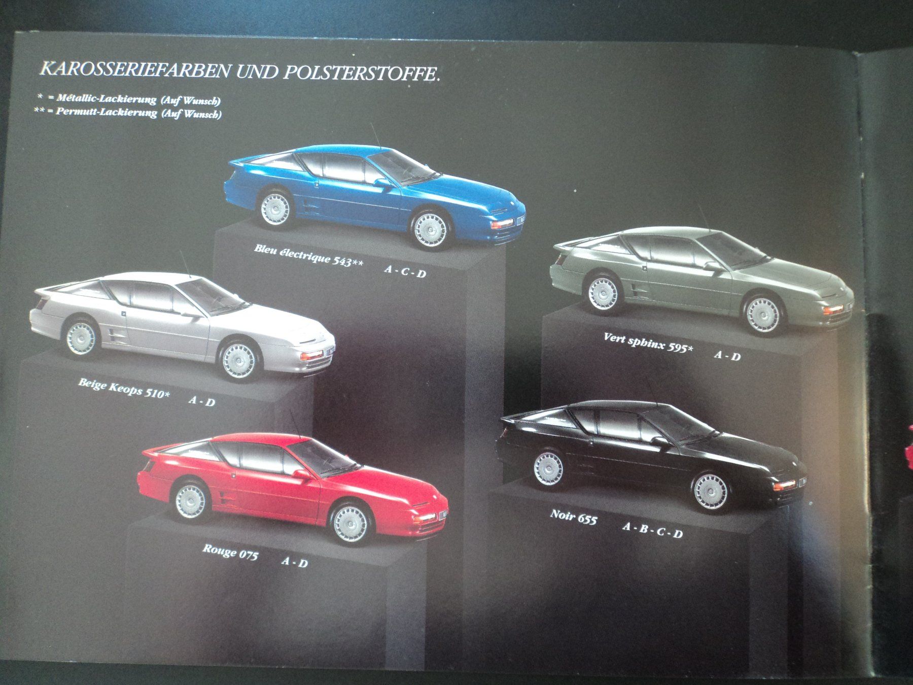 Renault Documenti: Prospekt Alpine A610 Turbo 1991 – Usato da Schwarzenburg venduto da modelCARama 6