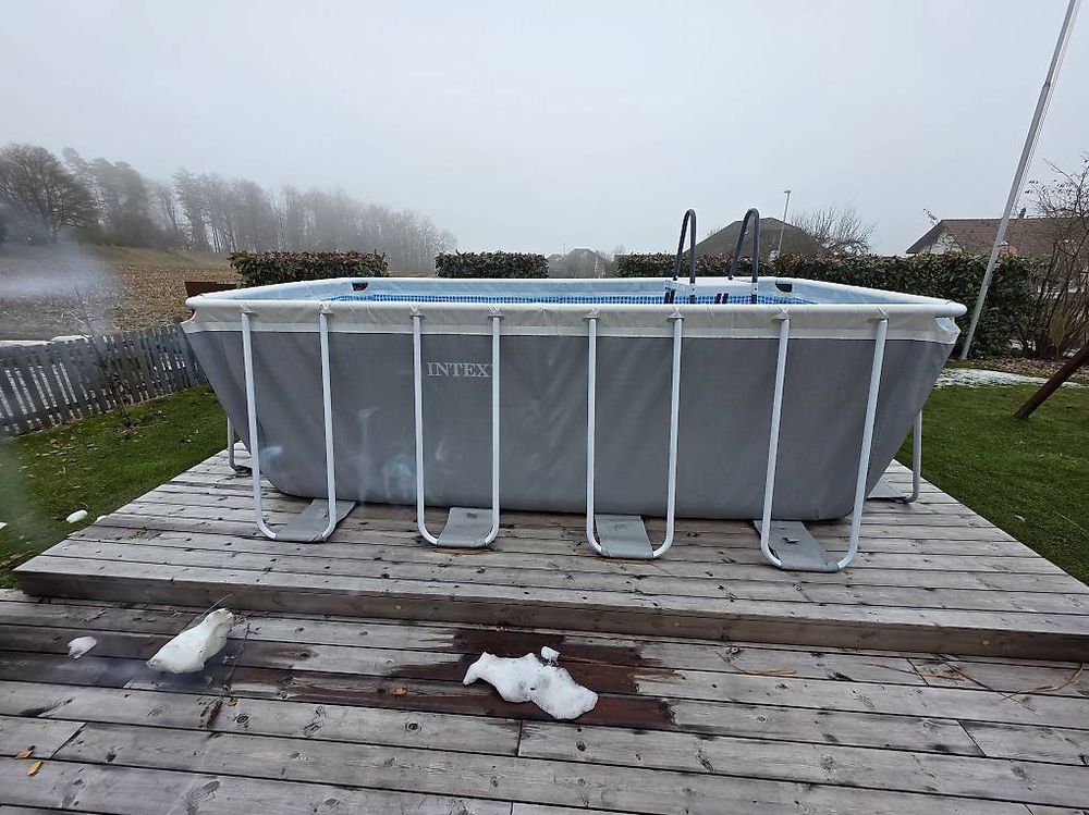 Intex Prism Frame Pool 400 × 200 × 122 cm + Sandfilteranlage (Gebraucht ...