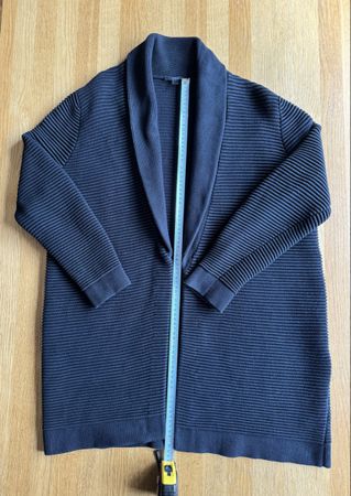COS BLACK CARDIGAN 100% COTTON SIZE M
