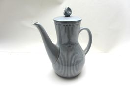 Kaffeekanne Rörstrand Keramik, Serie Rosmarin, graublau
