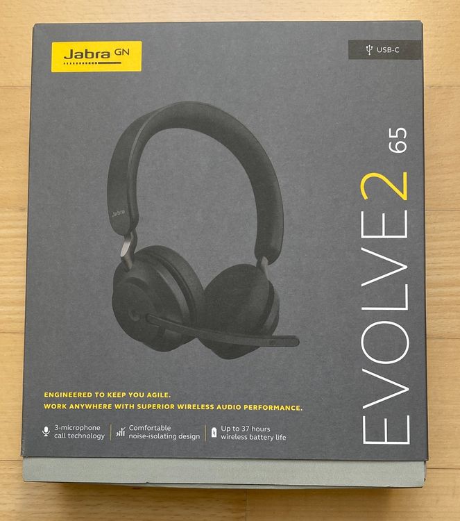 Jabra Evolve2 65 Headset, Kabellos, Wireless, Bluetooth 1