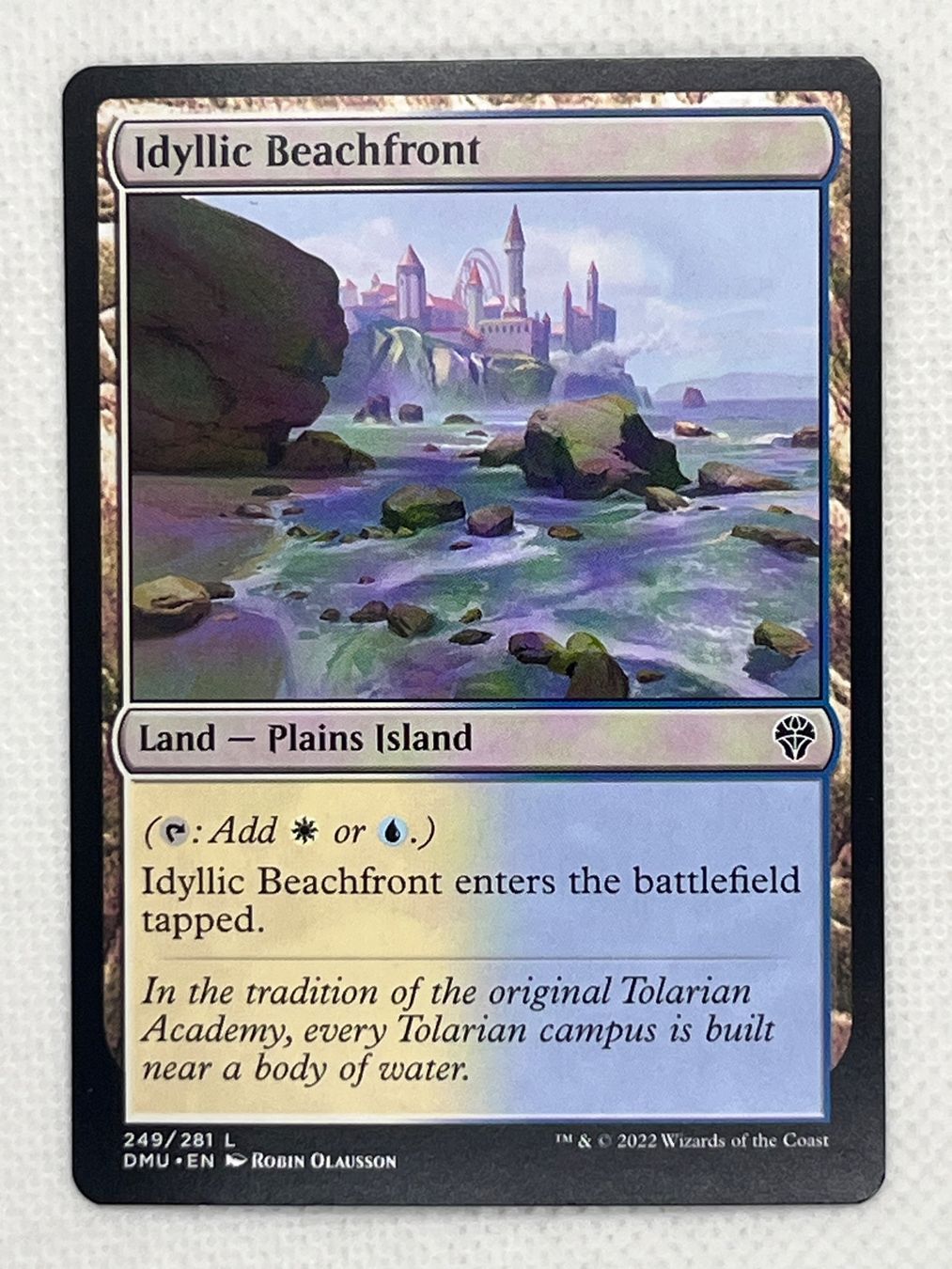Magic The Gathering Sammelbilder & Trading cards: MTG Idyllic Beachfront DMU 249 Englisch Common – Gebraucht aus Hinterkappelen von Kim1992