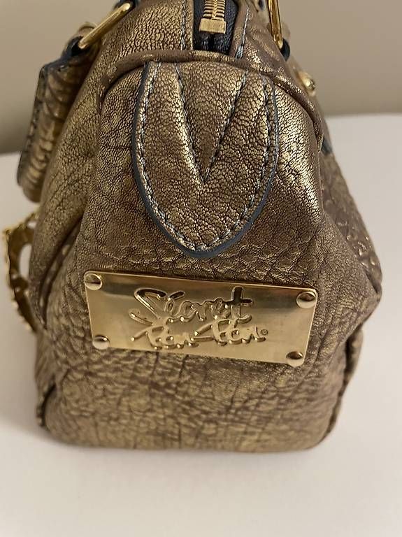 Borse da donna: Gold Leder Handtasche  – Usato da stgallen venduto da vino62 3