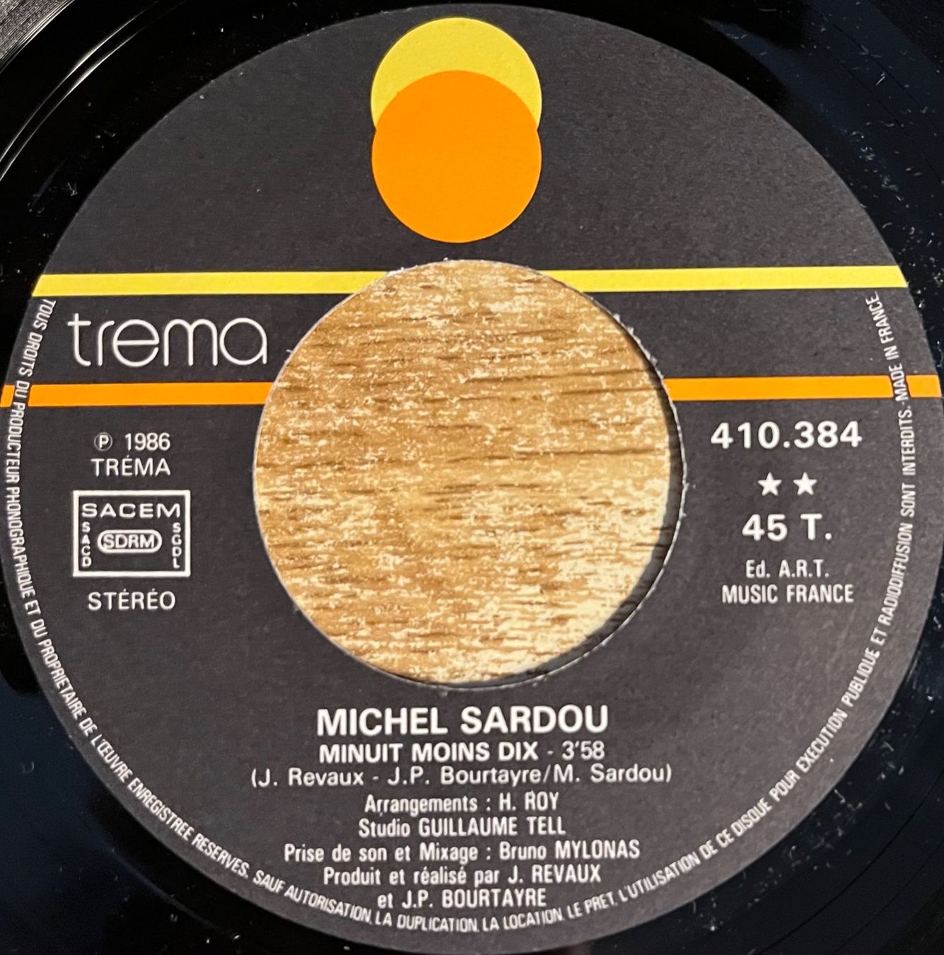Vinyles: MICHEL SARDOU - MUSULMANES – D'occasion à Bussigny par vinyl-pas-cher 3