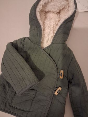 Gr 68 / 3-6 Monate kuschelige Jacke warm Baby Zara