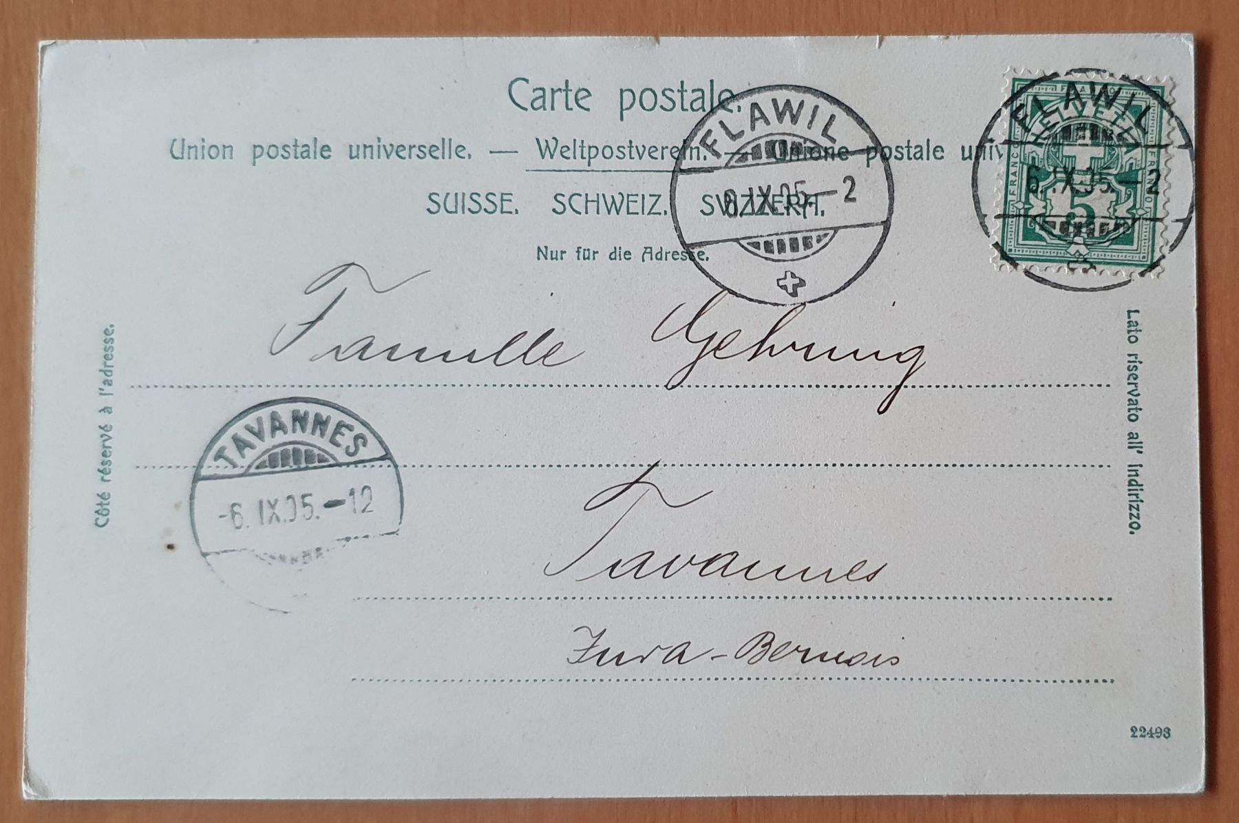 Cartoline postali: Flawyl 1905 – Usato da Kreuzlingen venduto da Rschweiz1 1